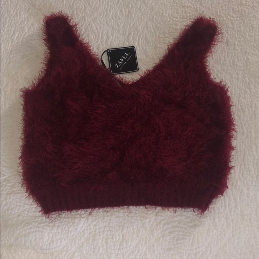 Zaful maroon top